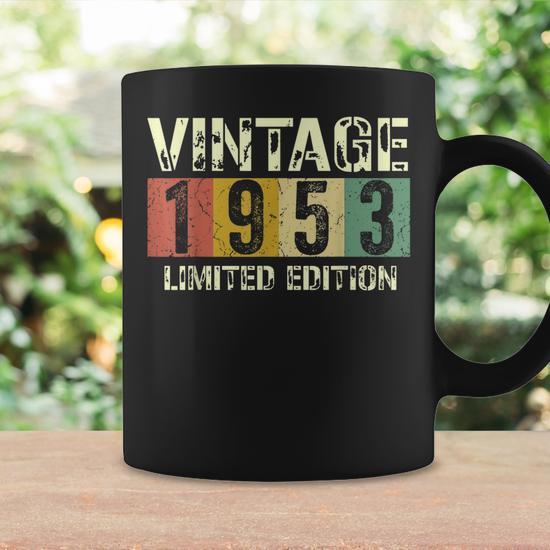 Vintage 70 Birthday Decorations Men 70Th Bday 1953 Birthday Coffee Mug -  Seseable