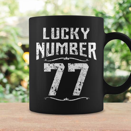 Vintage 77Th Birthday Lucky Number Retro 77 Years Old Coffee Mug | Seseable  UK