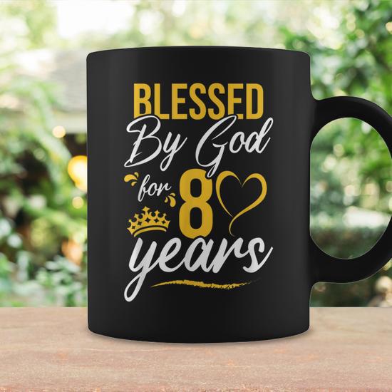 Vintage Happy 80 Years Blessed By God For 80Th Birthday Gift Coffee Mug -  Seseable
