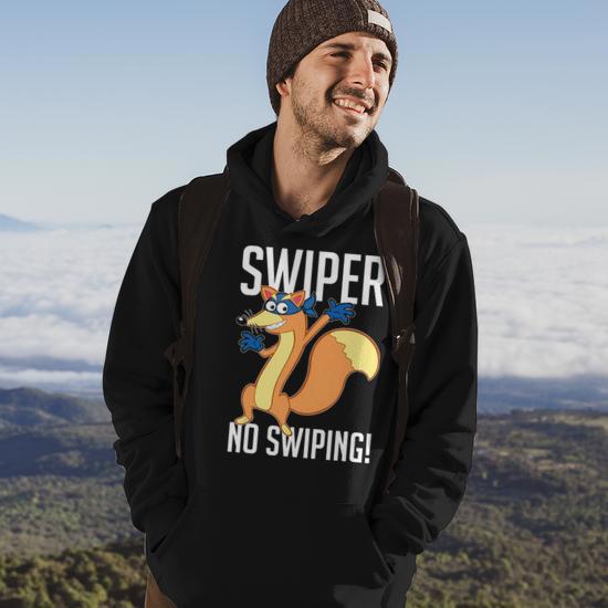 Swiper No Swiping Cartoon Fox Lover Gift Hoodie - Seseable