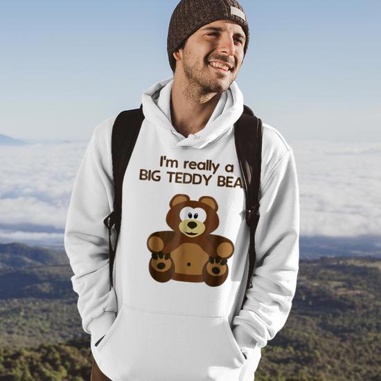 Big teddy bear hoodie sale