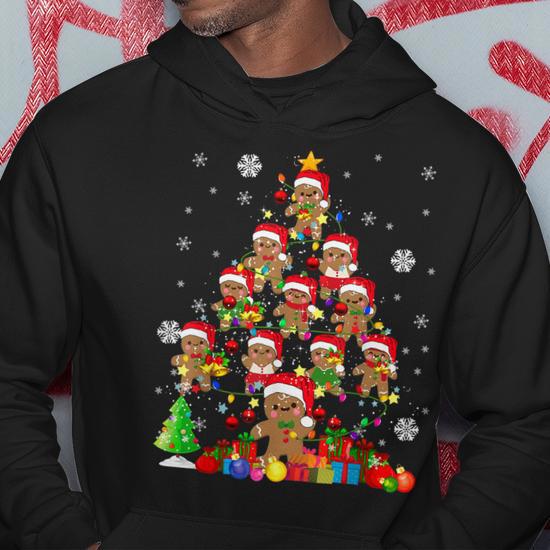 Christmas Trees and the Gingerbread Man Unisex Hoodie outlet