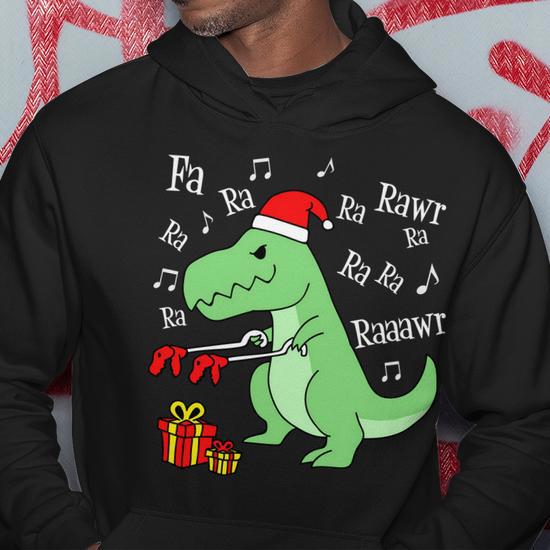 Fun T-rex Llama Christmas buy Holiday Sweatshirt