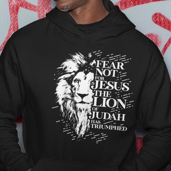 Judah Jumping Lion Parody Hoodie – Men’s Pullover Hoodie, 2XL Black, Faith-Inspired Graphic Sweatshirt - View #8