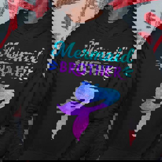 Mens Mermaid Brother Mermaid Birthday Party Shirts