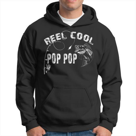 Reel Cool Pop Pop Shirt Fishing Fathers Day Gifts For Men Hoodie