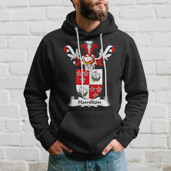 Hamilton Coat Of Arms Crest Men Hoodie Thegiftio UK