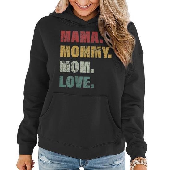 Womens Mama Mommy Mom Cool Mother Design Mothers Day Moms Womens Women Hoodie Thegiftio UK