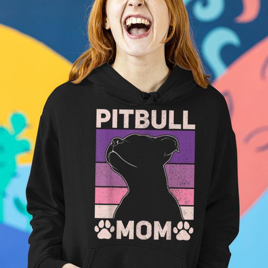 Pitbull mom hoodie hotsell