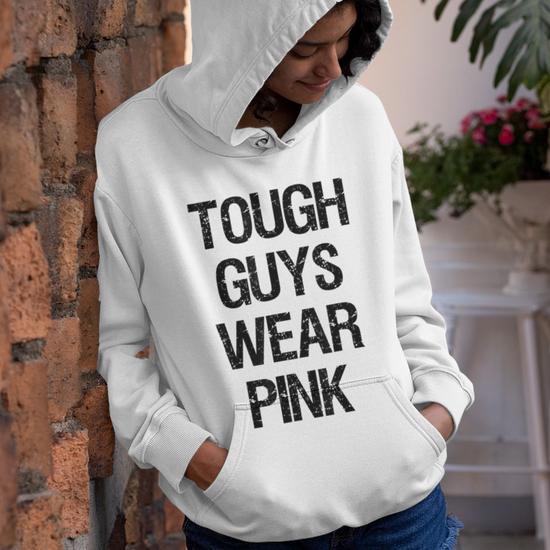 Pink color hoodie on sale