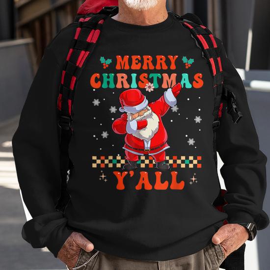 Dabbing santa sweatshirt hotsell