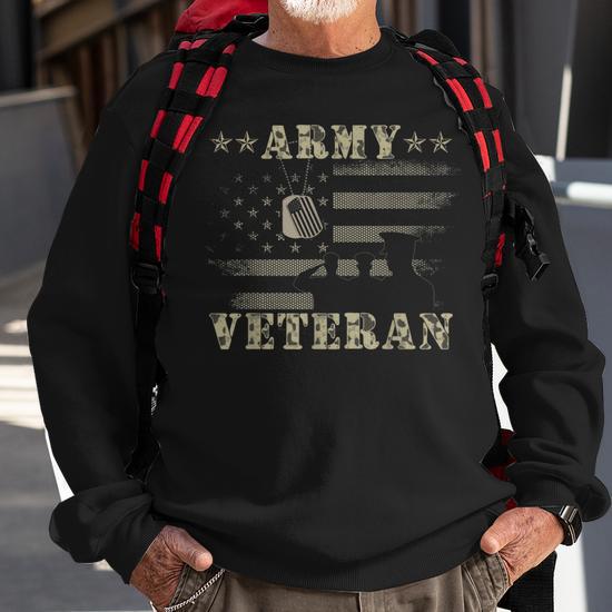 Army veteran sweatshirt best sale