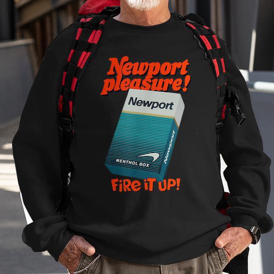 Vintage Newport Cigarette Ad Classic Sweatshirt
