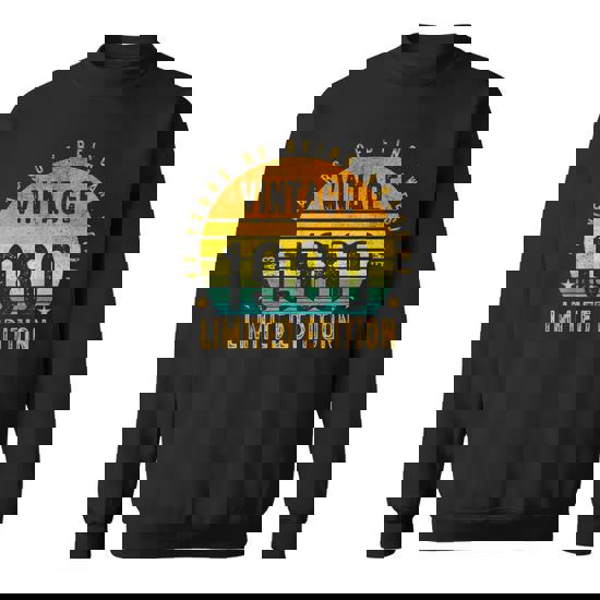 43 Years Old Vintage 1980 Limited Edition 43Rd Birthday Gift Men Women  Sweatshirt Graphic Print Unisex | Seseable UK