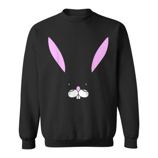 Bunny with glasses sweatshirt sale