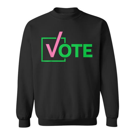 Pretty Cute Aka Vote Men Women Sweatshirt Graphic Print Unisex Thegiftio