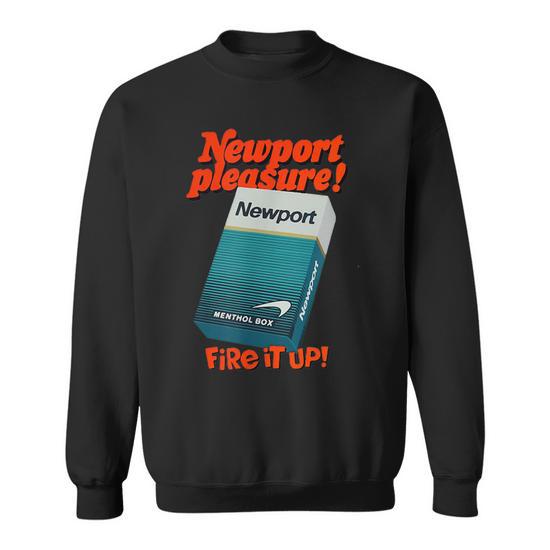 newport cigarettes merchandise Vintage Newport Cigarette Ad Classic Sweatshirt