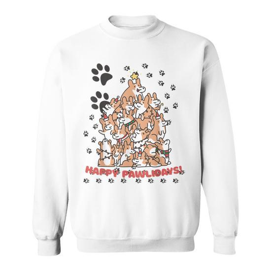 Corgi christmas lights sweatshirt sale