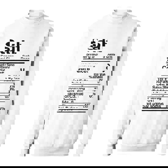 Salt Nutrition Facts Matching T-Shirt Salt Nutrition Facts Matching T-Shirt
