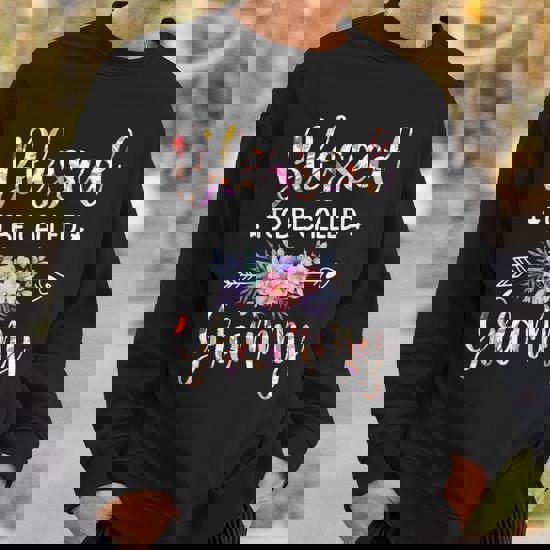 Blessed To Be Called Grammy T-Shirt Flower Style Blessed To Be Called Grammy T-Shirt Flower Style