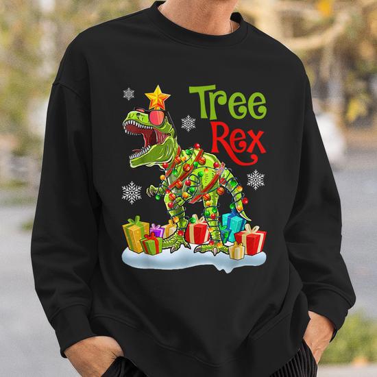 Christmas Dinosaur Tree Rex Pajamas Funny Christmas Costume Men