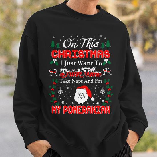 Pomeranian ugly christmas sweater best sale