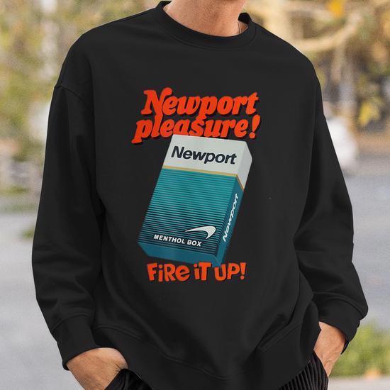 newport cigarettes tracksuit Vintage Newport Cigarette Ad Classic Sweatshirt