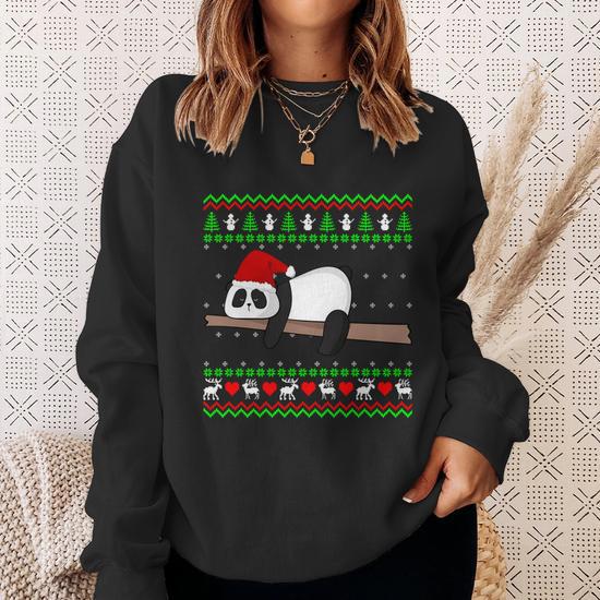 Panda ugly christmas sweater best sale