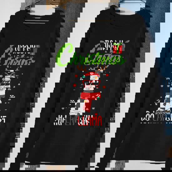 This Is My Christmas Pajama Shirt Llama Christmas Gifts T-Shirt This Is My Christmas Pajama Shirt Llama Christmas Gifts T-Shirt