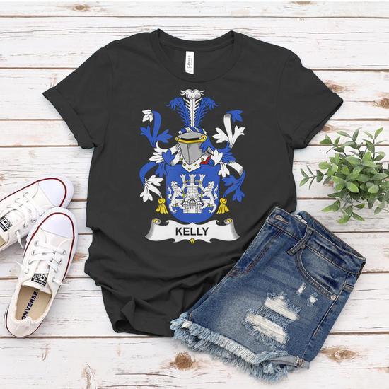 Kelly Coat Of Arms Family Crest Women T shirt Seseable CA