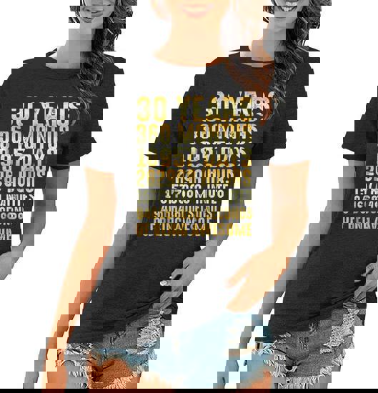 30 Years Old 30th Birthday Gold Vintage T Shirt 360 Months