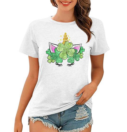 Unicorn St Patricks Day Shirt, St Patricks Day Shirt for Girls, St