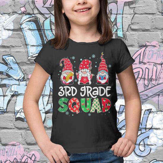 3Rd Grade Squad Gnome Teacher Student Christmas Boys Girls Youth T-shirt |  Seseable CA