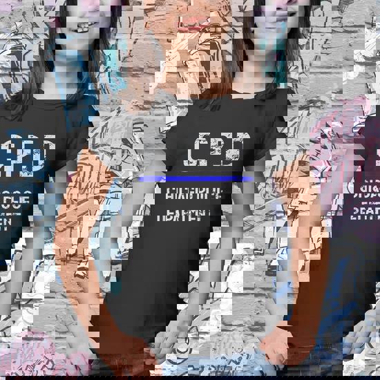 Thin Blue Line C.P.D Chicago Police Department Tshirt Thin Blue Line C.P.D Chicago Police Department Tshirt