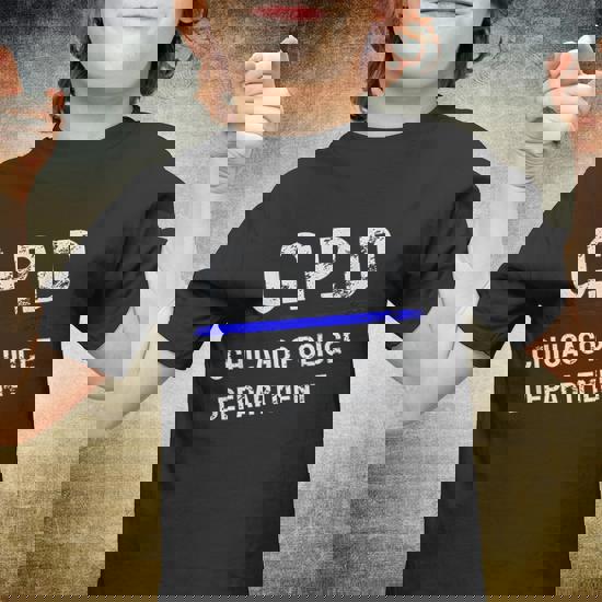 Thin Blue Line C.P.D Chicago Police Department Tshirt Thin Blue Line C.P.D Chicago Police Department Tshirt