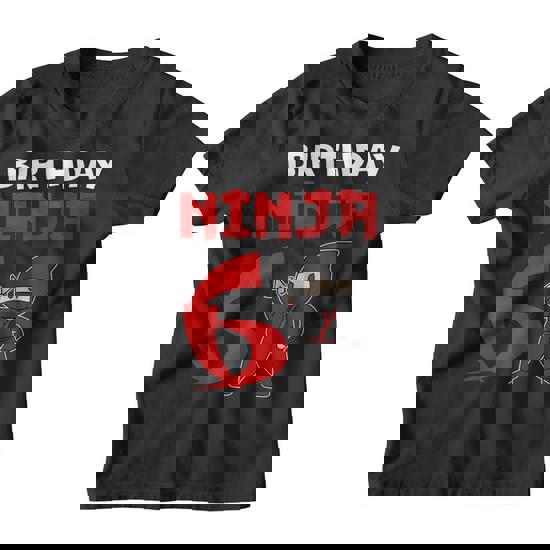 Kids 6th Birthday Ninja T-Shirt I Funny 6 Years Old Ninja Costume
