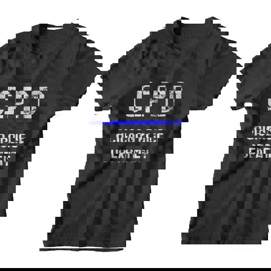 Thin Blue Line C.P.D Chicago Police Department Tshirt Thin Blue Line C.P.D Chicago Police Department Tshirt