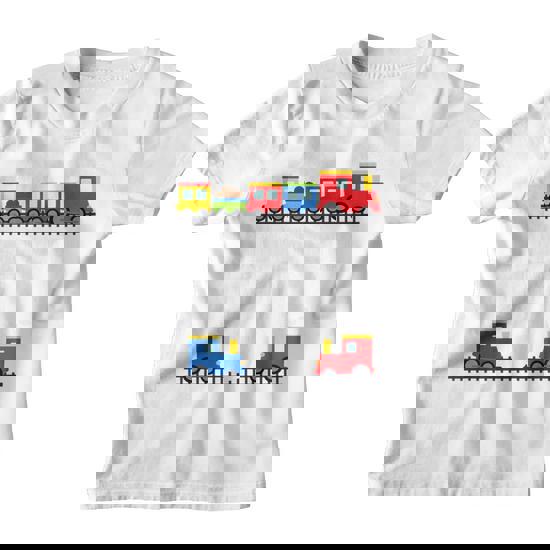 Boys Woooooooh! I'm 5 Trains Birthday T-Shirt For Toddlers