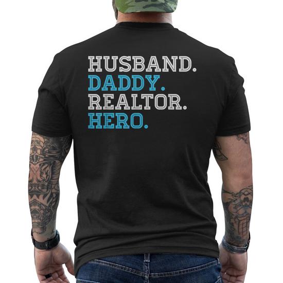 Husband Back Print T-Shirts