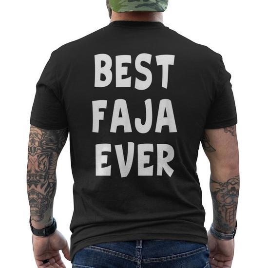 For Dad Best Faja Ever Men's Back Print T-shirt