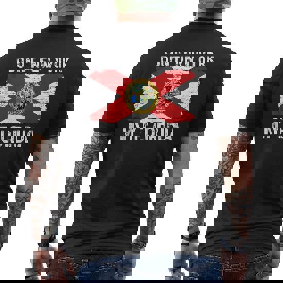 State Of Florida Flag Fun Cool Vintage Distressed T-Shirt State Of Florida Flag Fun Cool Vintage Distressed T-Shirt