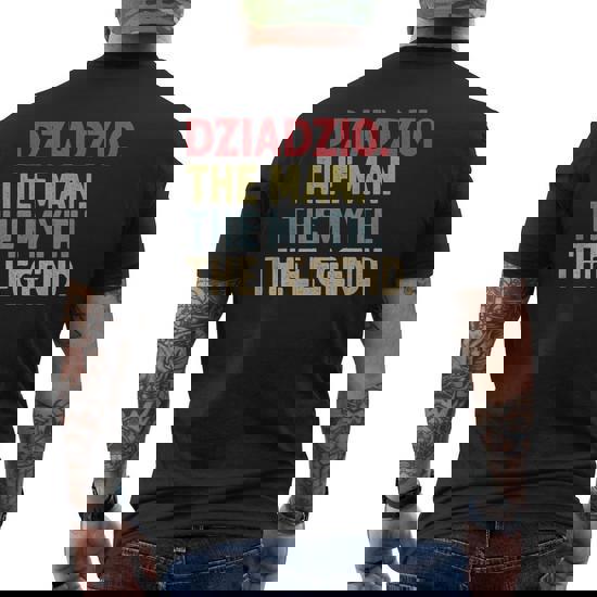 Mens GRANDAD THE MAN THE MYTH THE LEGEND Father's Day Gift Shirt Mens GRANDAD THE MAN THE MYTH THE LEGEND Father's Day Gift Shirt