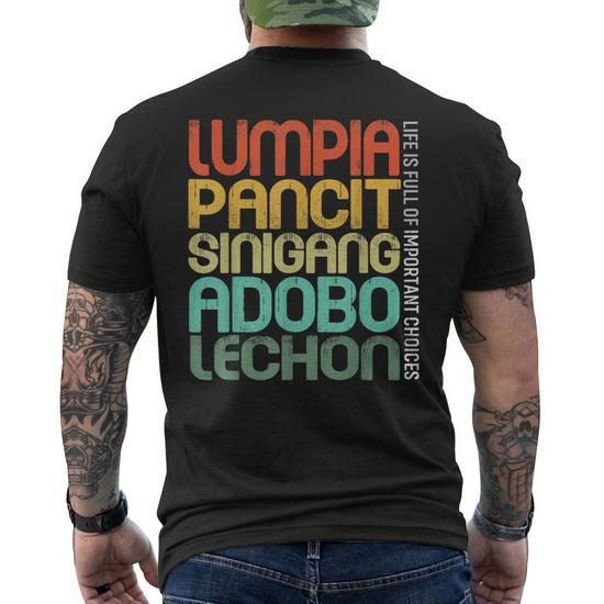 Filipino Philippine Food Lumpia Pancit Sinigang Adobo Lechon T-Shirt
