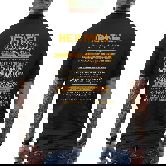 Hermes Completely Unexplainable Men's T-shirt Back Print - Seseable