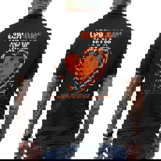 Multiple Sclerosis Ms Awareness Shirt: Support My Dad Tee Multiple Sclerosis Ms Awareness Shirt: Support My Dad Tee