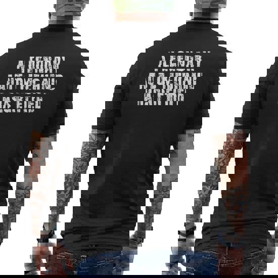 A Legendary Mechanic Has Retired Retirement Gift T-Shirt A Legendary Mechanic Has Retired Retirement Gift T-Shirt