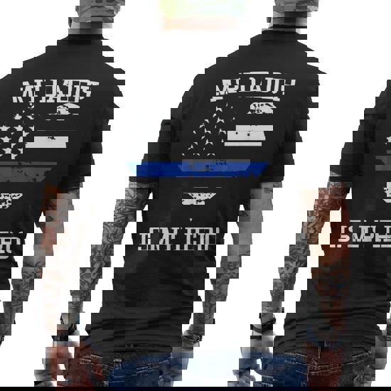 Thin Blue Line Heart Flag Police Officer Support T Shirt Thin Blue Line Heart Flag Police Officer Support T Shirt