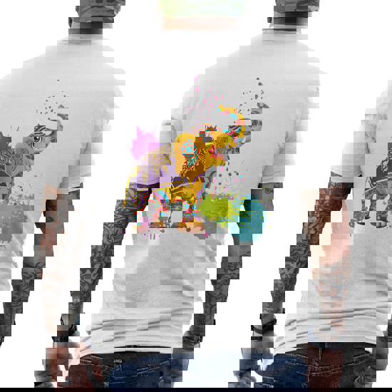 Happy Holi T-Shirt Colors India Hindu Spring, Elephant Holi