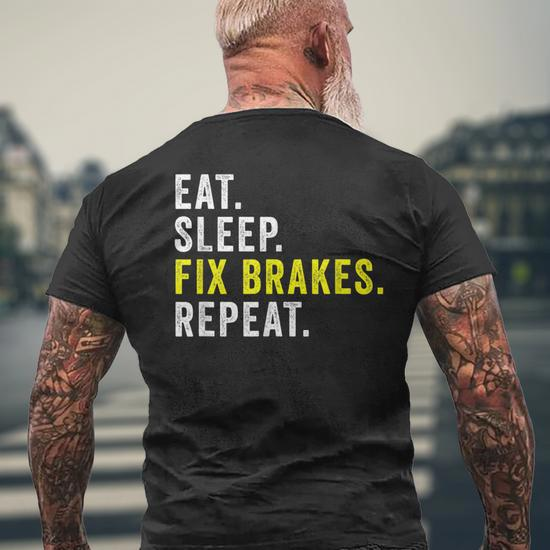 Diesel Mechanic Funny Gift For Garage Car Mechanic Gift For Mens Mens Back  Print T-shirt