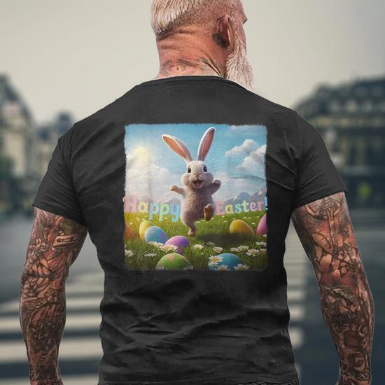 Funny Zombie Bunny' Bella + Canvas Unisex Short